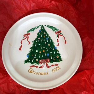 🌲 🍽 Lillian Vernon 1978 Christmas Ceramic plate